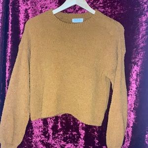 Jollie & Joy orange fuzzy sweater size S